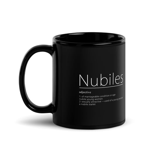 Nubiles Definition - Black Glossy Mug