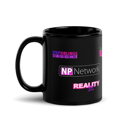 NPNetwork Branded Black Glossy Mug