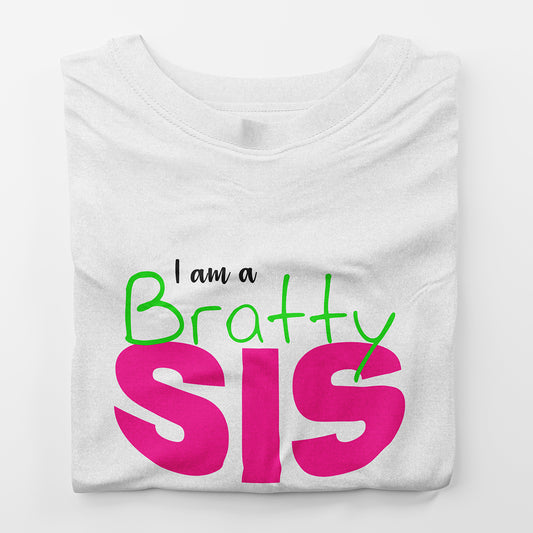 I am a BrattySis - Women’s Crop Tee