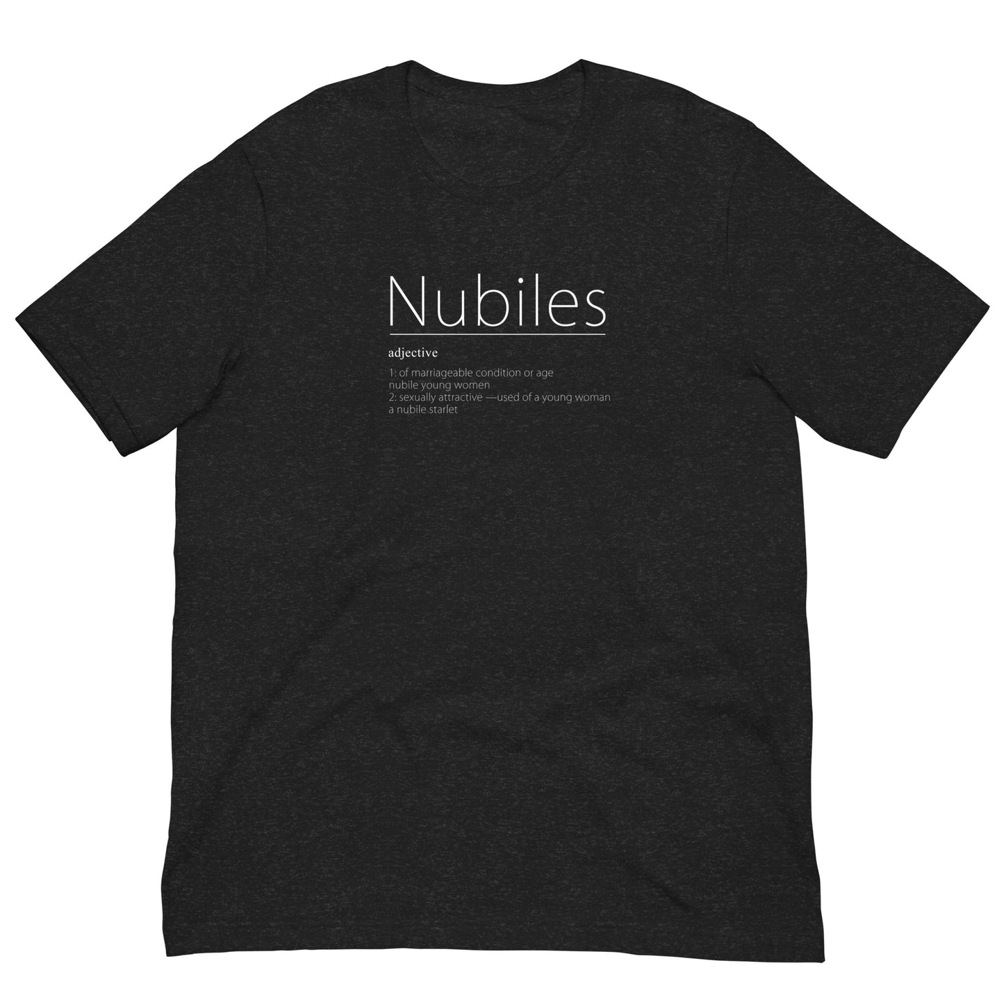 Nubiles Unisex t-shirt