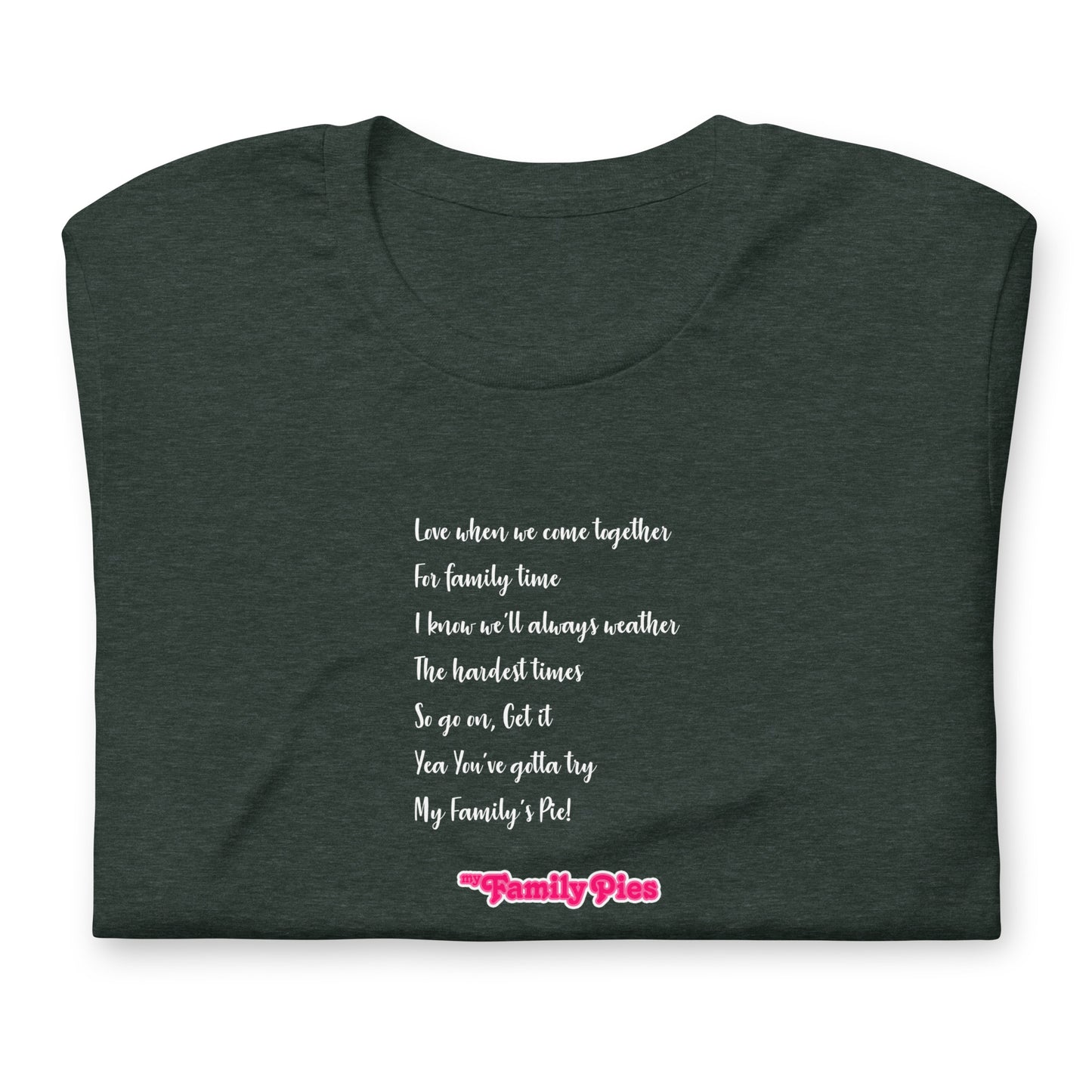 MyFamilyPies lyrics - Unisex t-shirt