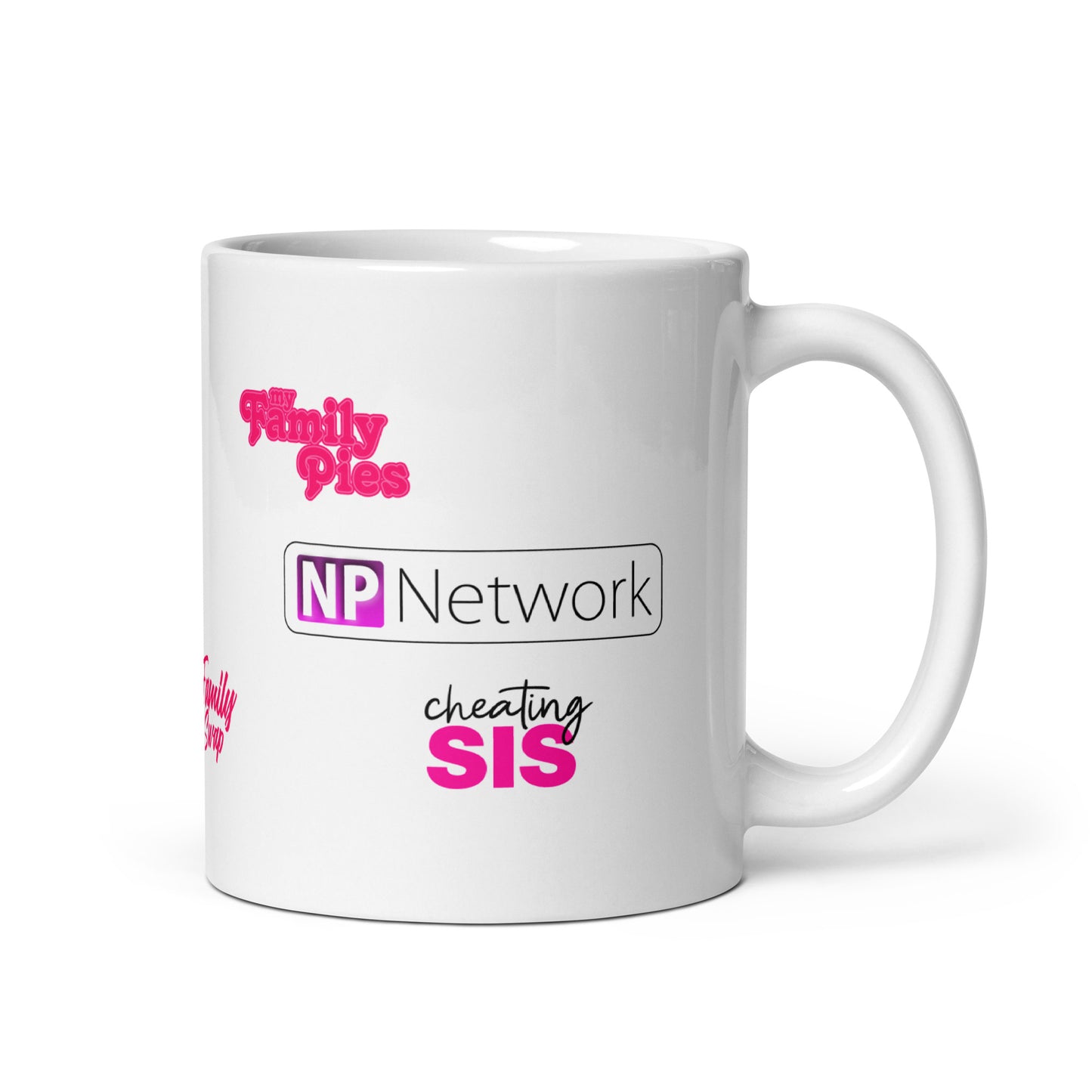 NPNetwork Branded - White glossy mug