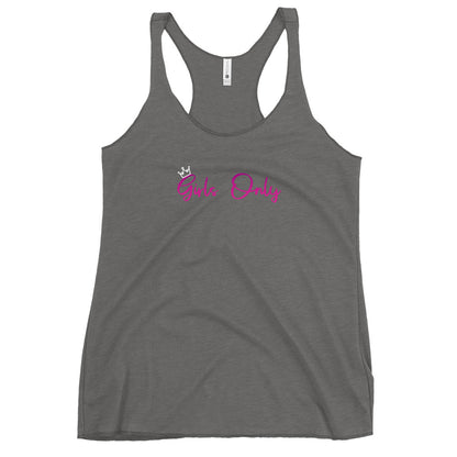 Girls Only Women's Racerback Tank