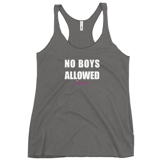 No Boys Allowed Women's Racerback Tank