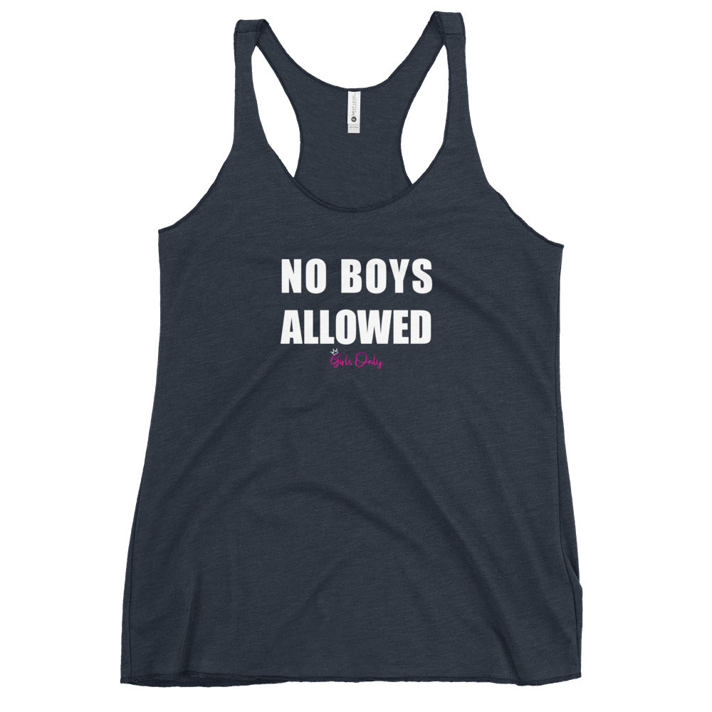 No Boys Allowed Women's Racerback Tank